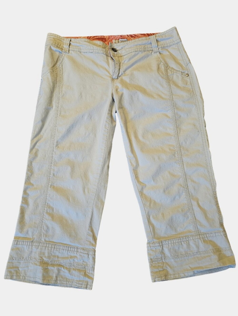 So Low-Rise Light Beige Capri Pants Size 5